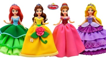 Toy Video Play Doh Disney Princess Clothes Transform